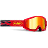 Lunettes de Motocross Powercore Lentille Miroir Junior FMF rouge