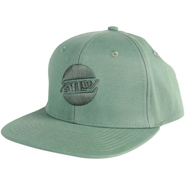 Casquette Flat Brim CVT Snapback Vert incliné de face