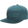 Casquette Flat Brim CVT Snapback Turquoise incliné de face