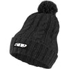 Tuque Fleck Pom Noir incliné de droite