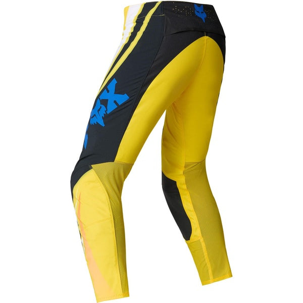 Pantalon de Motocross Flexair Arc/Fox, jaune, de dos