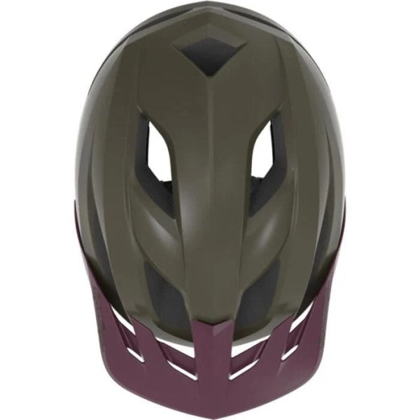 Casque Ouvert de Vélo Flowline Point MIPS Mauve/Vert au-dessus
