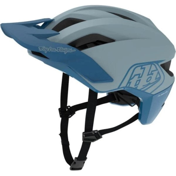 Casque Ouvert de Vélo Flowline Point MIPS Bleu Clair incliné de face