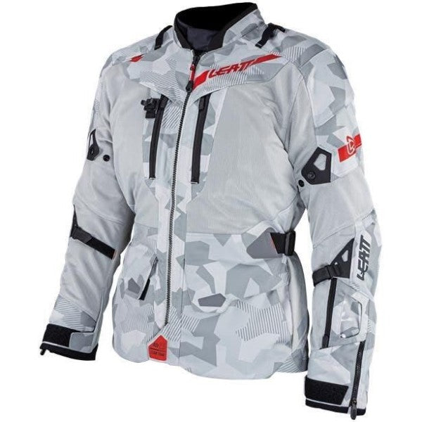 Manteau de Moto Adv Flowtour 7.5 Leatt Camo/Gris incliné de droite