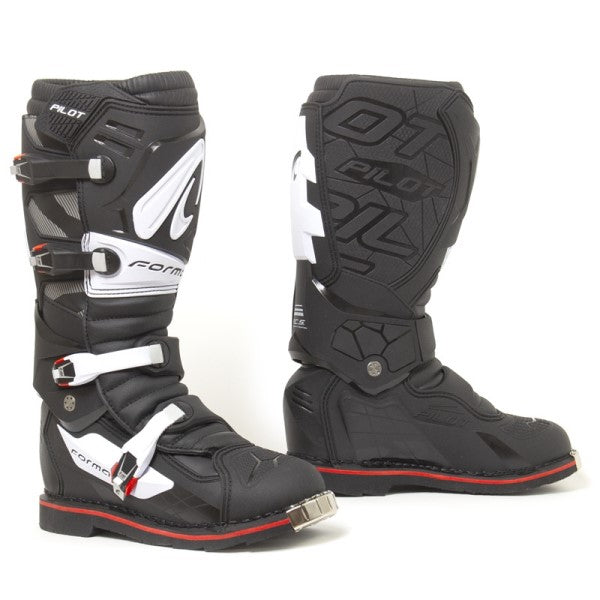 Bottes de Motocross Pilot FX Noir/Blanc