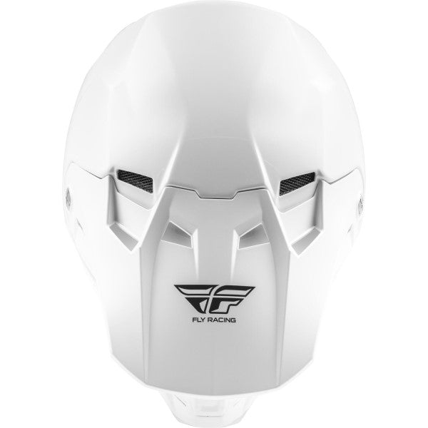 Casque de Motocross Formula Solid Carbone Blanc de dessus