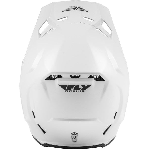 Casque de Motocross Formula Solid Carbone Blanc de dessous