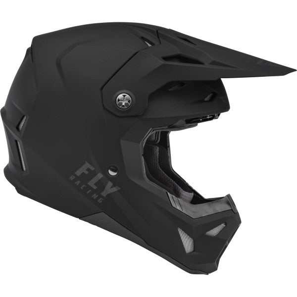 Casque de Motocross Fly Racing Formula CP Solid Junior Noir Droite
