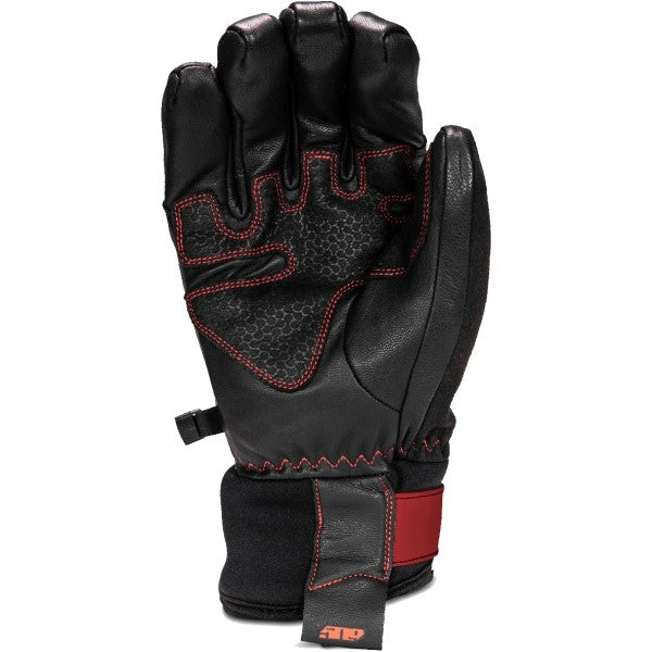 Gants de Motoneige Free Range Noir/Rouge paume