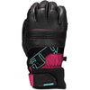 Gants de Motoneige Free Range Noir/Rose/Bleu dessus