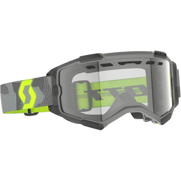 Lunettes de Motocross Scott Fury Enduro Gris Jaune