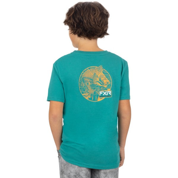 T-Shirt Walleye Premium Junior Vert Dos