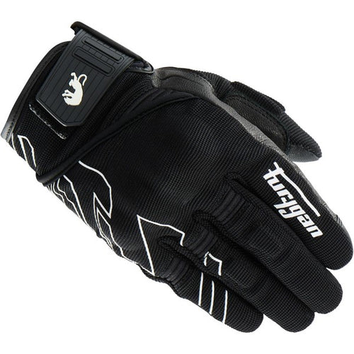 Gants de Moto Jet Neon D3O Femme Noir/Blanc extérieur paire droite