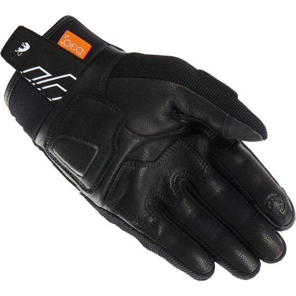 Gants de Moto Jet Neon D3O Femme Noir/Blanc intérieur paire gauche