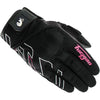 Gants de Moto Jet Neon D3O Femme Noir/Rose extérieur paire droite