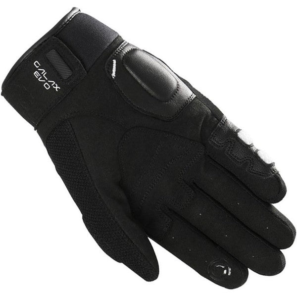 Gants de Moto Galax Evo Noir/Blanc de l'intérieur