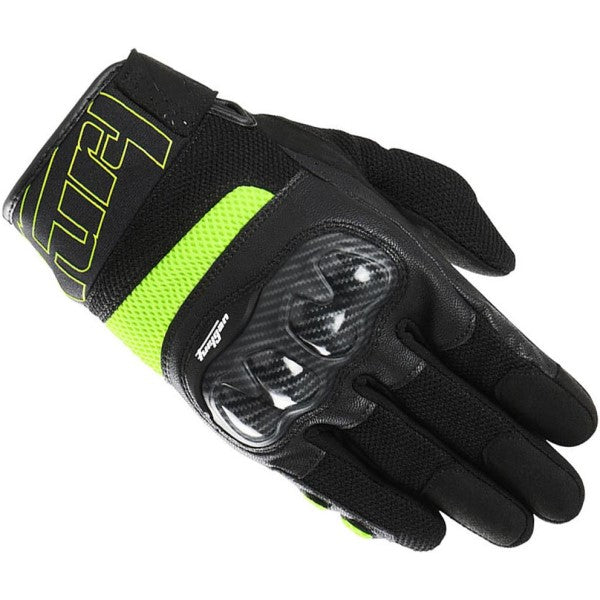 Gants de Moto Galax Evo Noir/Jaune de l'extérieur