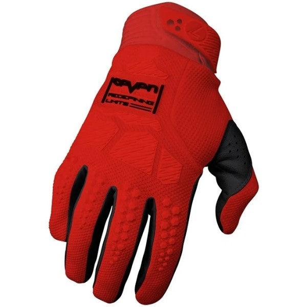 Gants de Motocross Rival Ascent Rouge de l'extérieur