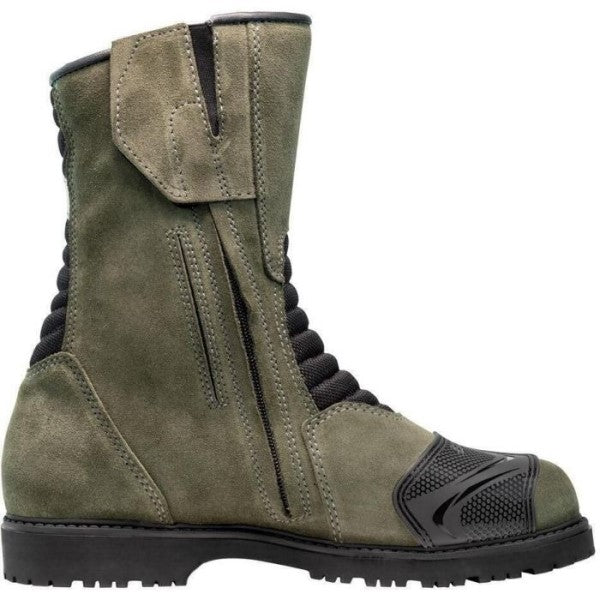 Bottes de Moto Gavia Adventure Gore-Tex, sidi, vert, cote gauche