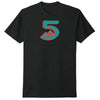 T Shirt Glacier 5 Noir, de face
