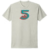 T Shirt Glacier 5 Gris, de face