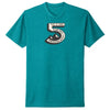 T Shirt Glacier 5 Bleu, de face
