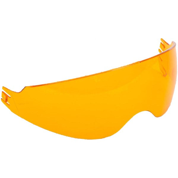 Visière Pare-Soleil de Moto GM65 Orange incliné de gauche