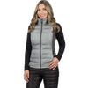 Manteau Matelassé Phoenix Sans Manche Femme FXR Gris, de face