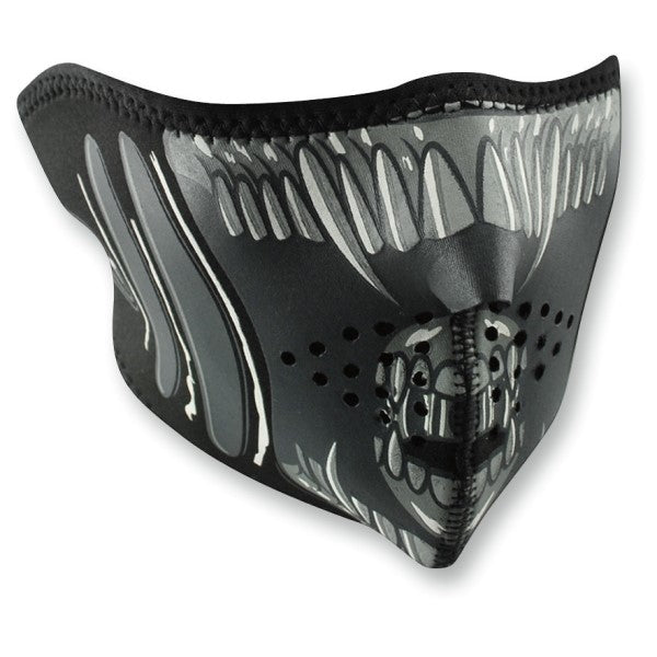 Demi-Masque de Moto Néoprène - Zan Head Gear gris