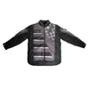 Manteau de Motoneige Hybride Racing Pro Noir, de face