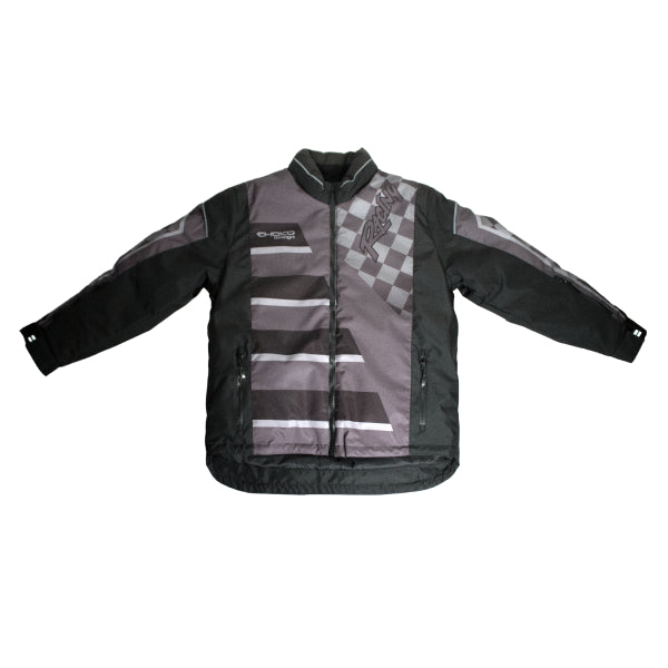Manteau de Motoneige Hybride Racing Pro Noir, de face