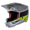 Casque de Motocross SM5 Bond Alpinestars gris, côté gauche