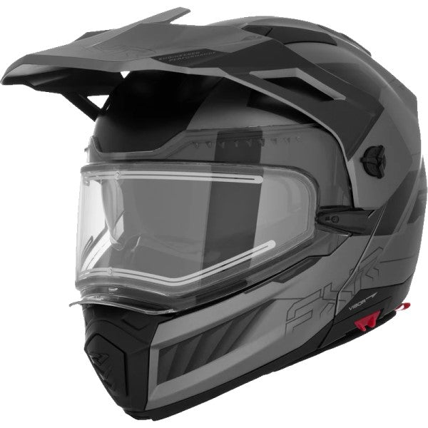 Casque Modulaire de Motoneige Maverick X Pro Visière Électrique FXR gris