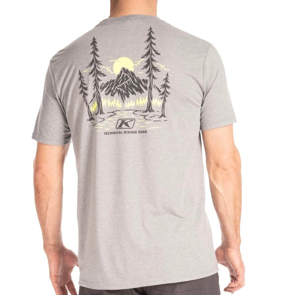 T-Shirt Hawley Tri-blend Klim gris clair, de dos