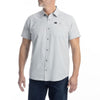 Chemise Oxbow Klim gris clair, de face