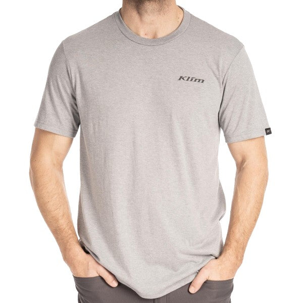 T-Shirt Hawley Tri-blend Klim gris clair, de face