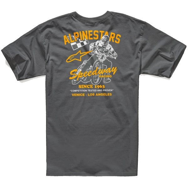 T-Shirt Speedway Alpinestars gris, de dos