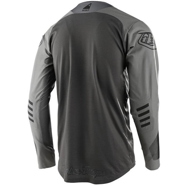 Chandail de Motocross Scout SE Systems Troy Lee Designs gris, de dos