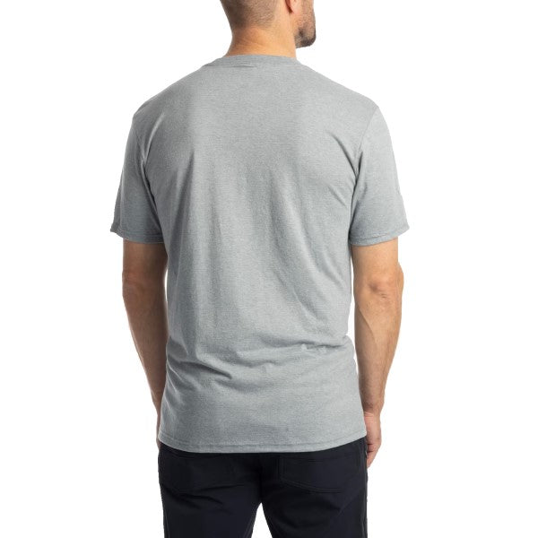 T-Shirt Checkered Flag Tri-blend Klim gris, de dos