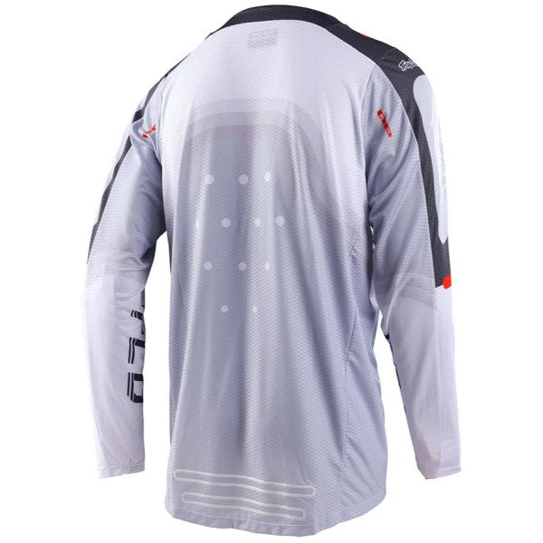 Chandail de Motocross GP Pro Air Apex Troy Lee Designs gris, de dos