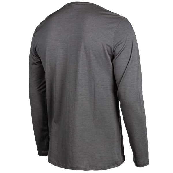 Chandail Teton Merino Wool Klim gris, de dos