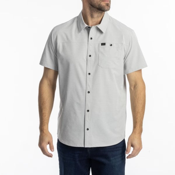 Chemise Colter Bay Stretch Klim gris clair, de face