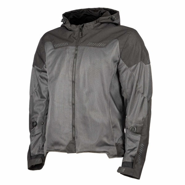 Manteau de Moto Trial By Fire Mesh Speed and Strength gris, de face