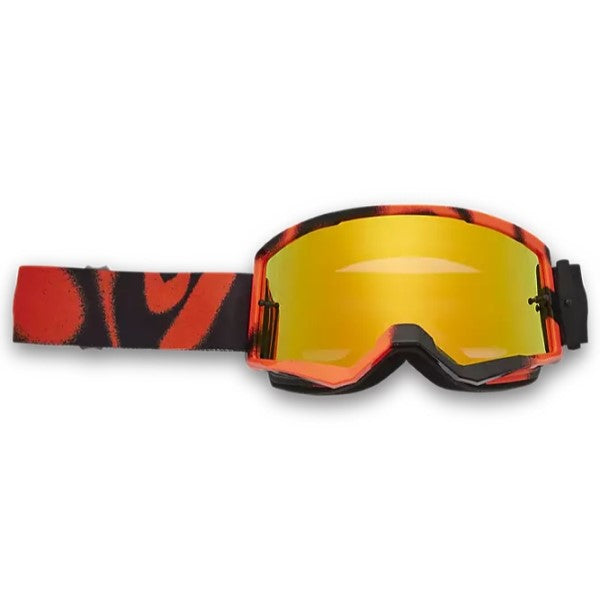 Lunette de Motocross Main Emotion Lentille Miroir Fox gris, de face