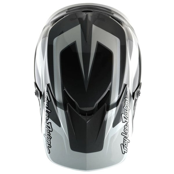 Casque de Motocross GP Shutter Troy Lee Designs gris, dessus