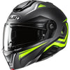 Casque Modulaire de Moto i91 Tricus HJC gris et jaune