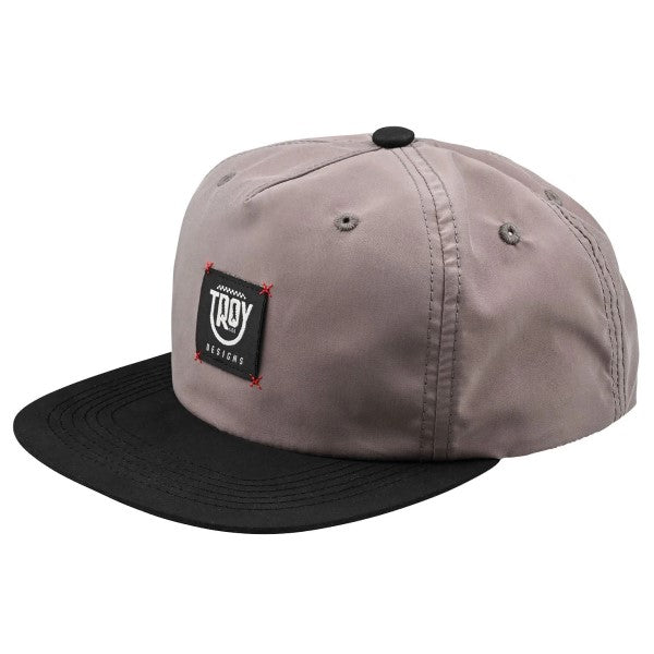 Casquette Souple Smiley Troy Lee Designs gris et noir, avant