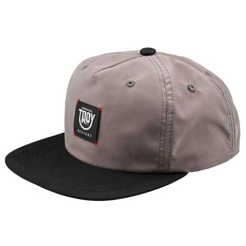 Casquette Souple Smiley Troy Lee Designs gris et noir, avant