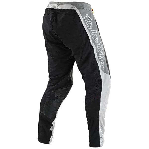 Pantalon de Motocross SE Pro Quattro Troy Lee Designs gris et noir, de dos