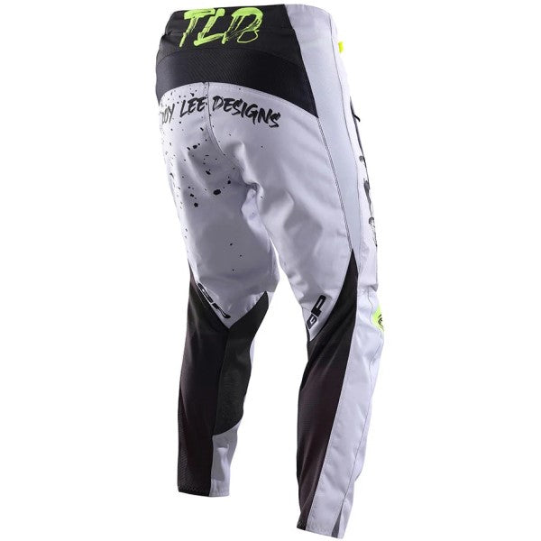 Pantalon de Motocross GP Pro Partical Troy Lee Designs gris et noir, de dos